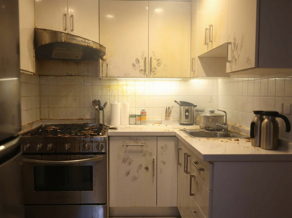 廚房深層清潔 - 清潔前